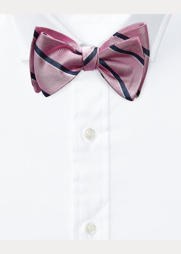 Polo Ralph Lauren Striped Silk Bow Slips Herre Danmark (HAGNM1073)